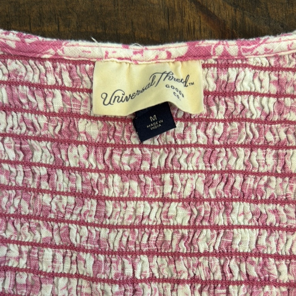Universal Thread Pink and White Ruffled Sundress - Picture 2 of 4